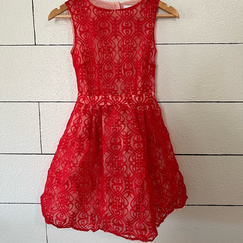Red ASOS dress